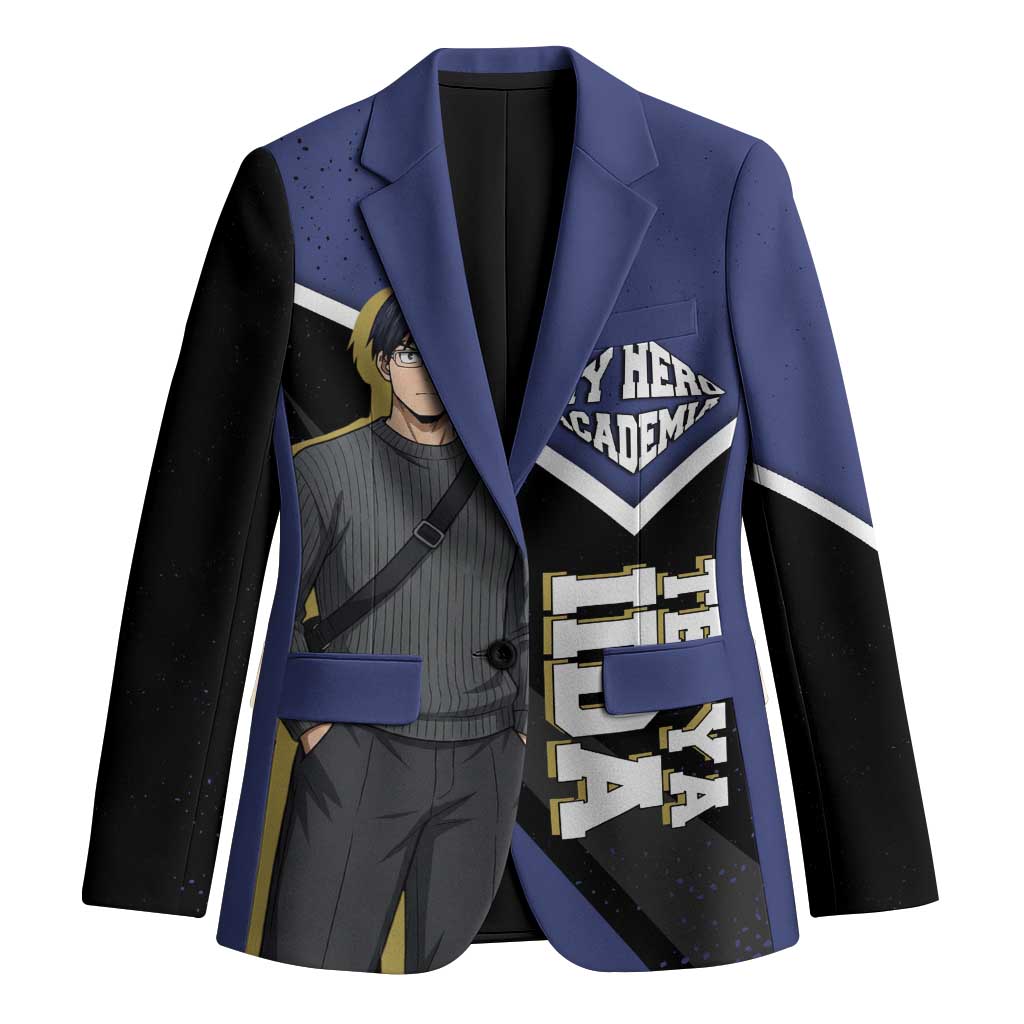 Tenya Iida My Hero Academia Blazer Anime Grunge Splatter Graphic Style