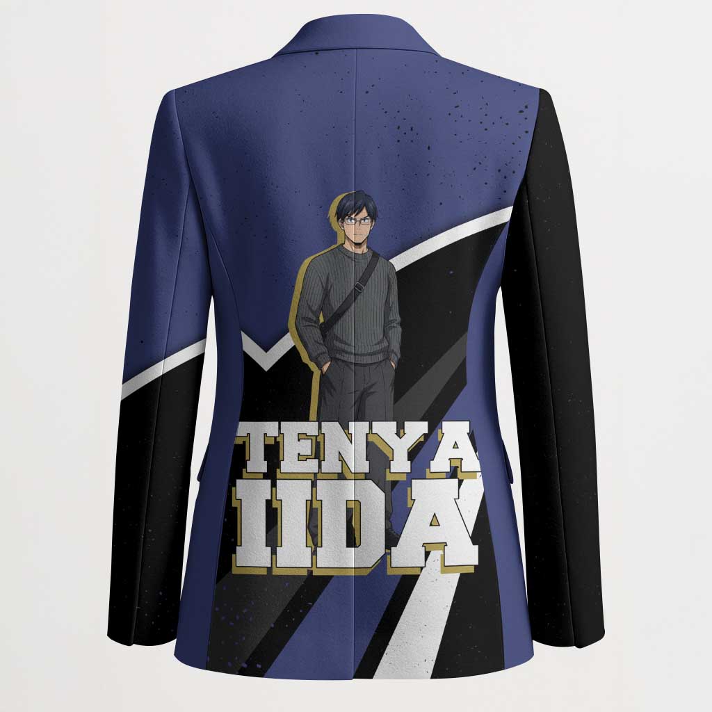 Tenya Iida My Hero Academia Blazer Anime Grunge Splatter Graphic Style
