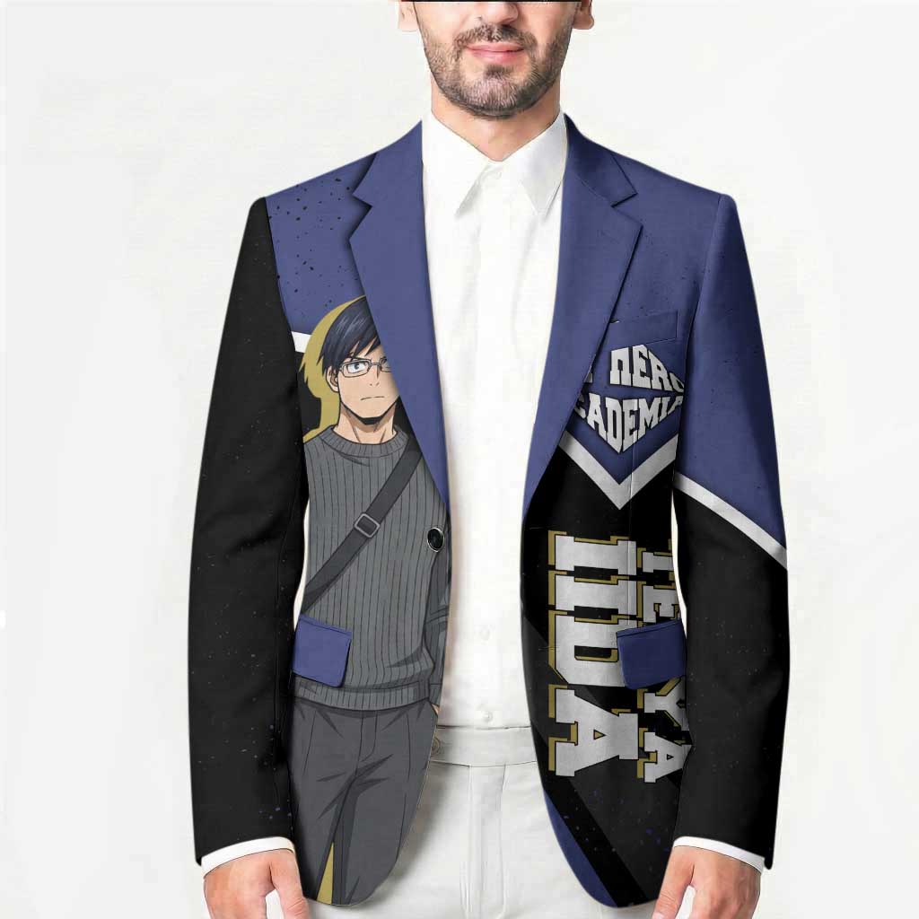 Tenya Iida My Hero Academia Blazer Anime Grunge Splatter Graphic Style