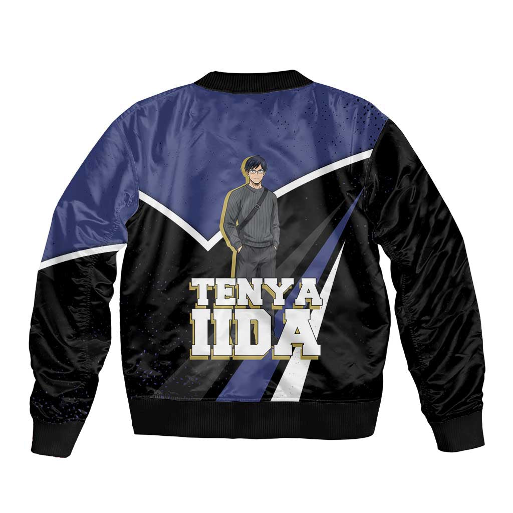 Tenya Iida My Hero Academia Bomber Jacket Anime Grunge Splatter Graphic Style