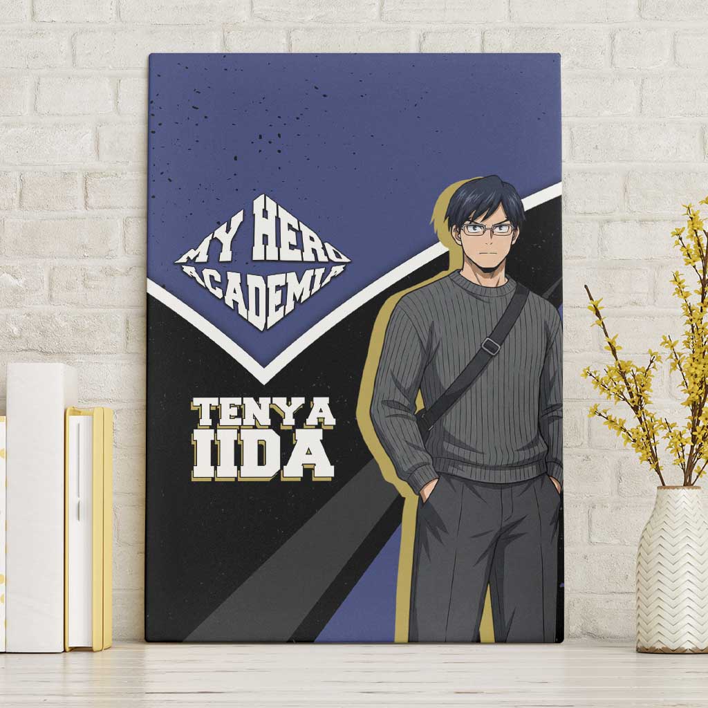 Tenya Iida My Hero Academia Canvas Wall Art Anime Grunge Splatter Graphic Style