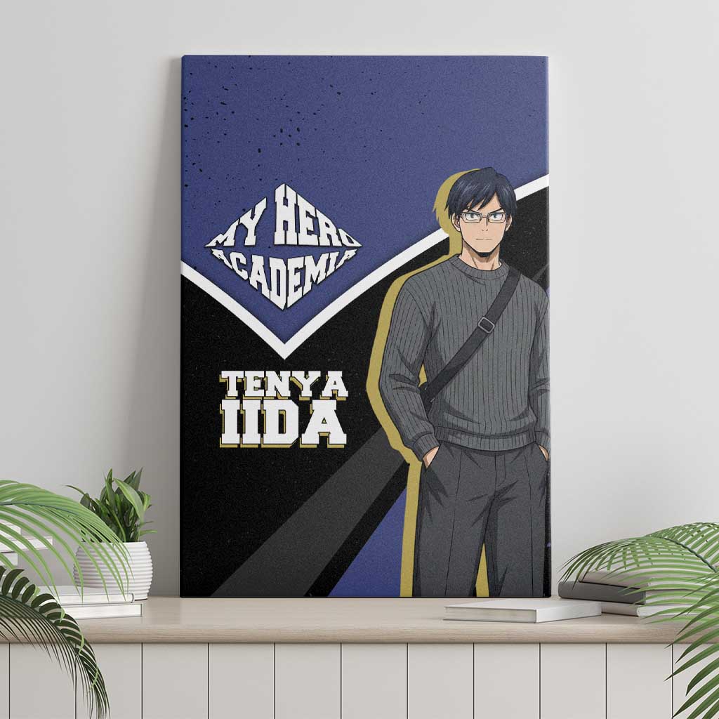 Tenya Iida My Hero Academia Canvas Wall Art Anime Grunge Splatter Graphic Style