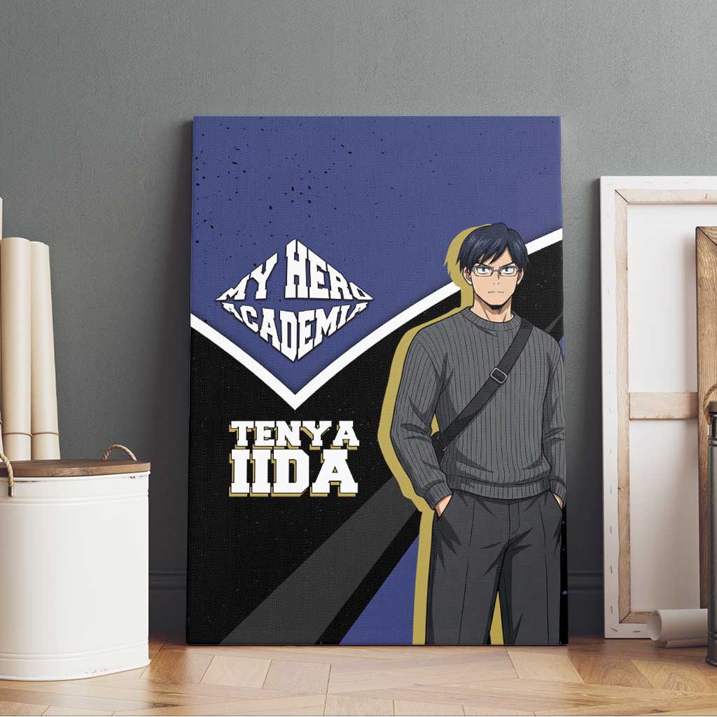 Tenya Iida My Hero Academia Canvas Wall Art Anime Grunge Splatter Graphic Style