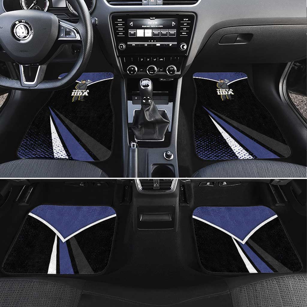 Tenya Iida My Hero Academia Car Mats Anime Grunge Splatter Graphic Style