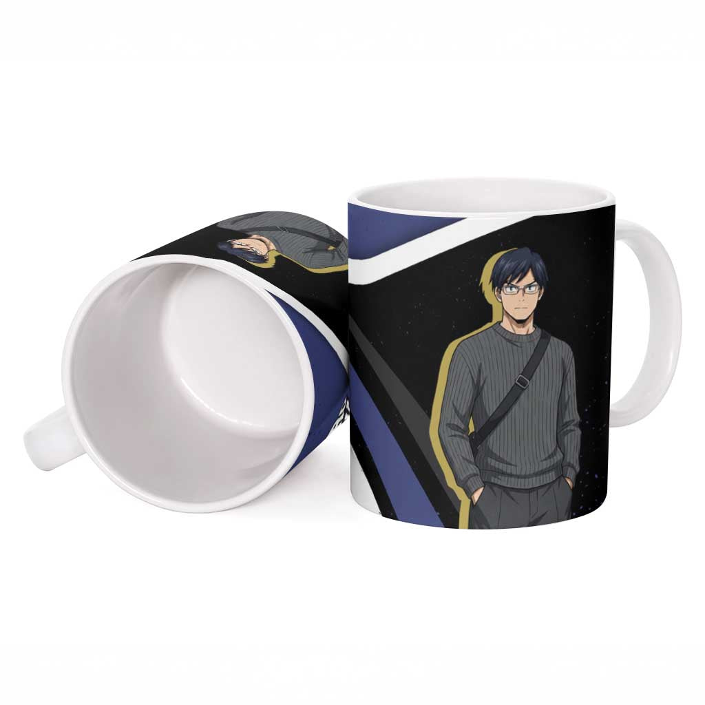 Tenya Iida My Hero Academia Ceramic Mug Anime Grunge Splatter Graphic Style
