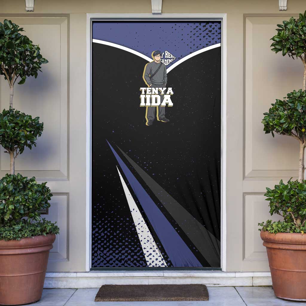 Tenya Iida My Hero Academia Door Cover Anime Grunge Splatter Graphic Style