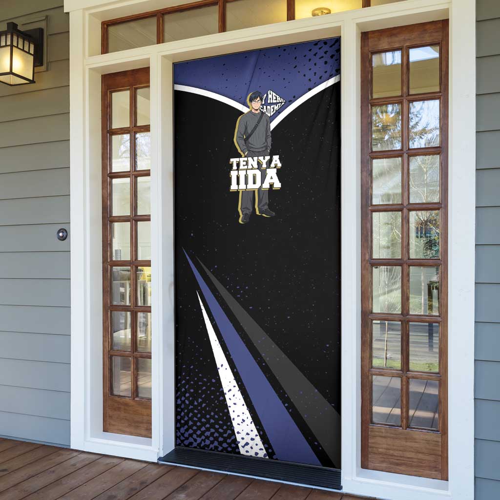 Tenya Iida My Hero Academia Door Cover Anime Grunge Splatter Graphic Style