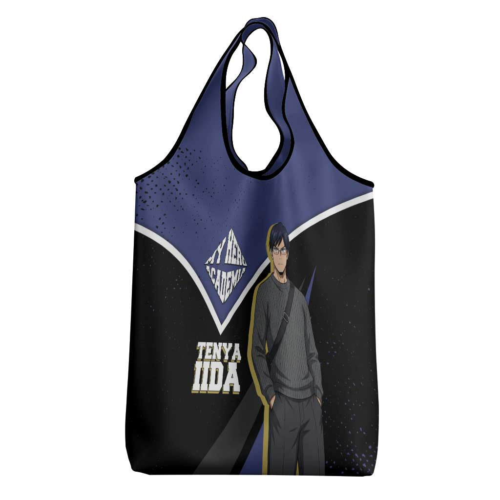 Tenya Iida My Hero Academia Grocery Bag Anime Grunge Splatter Graphic Style