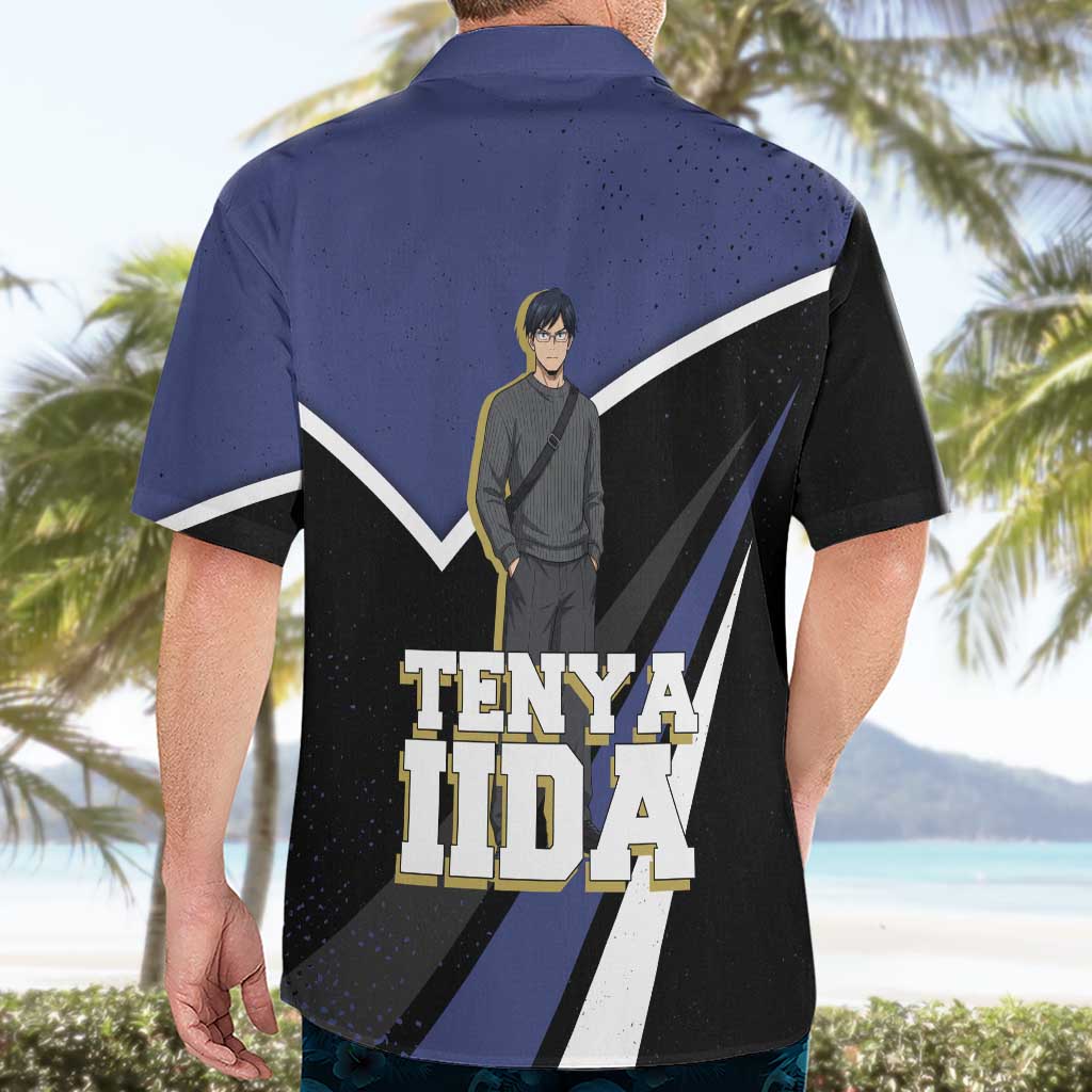 Tenya Iida My Hero Academia Hawaiian Shirt Anime Grunge Splatter Graphic Style