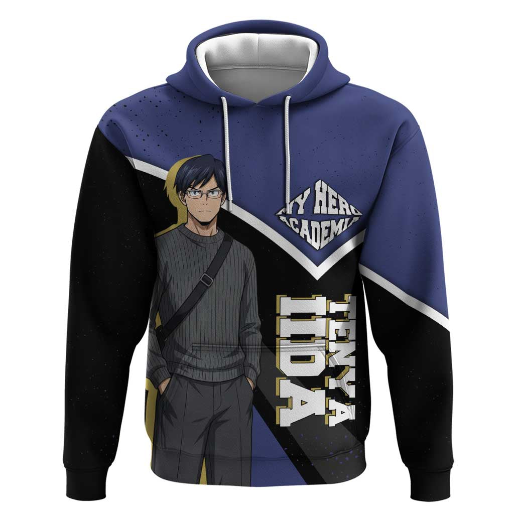 Tenya Iida My Hero Academia Hoodie Anime Grunge Splatter Graphic Style