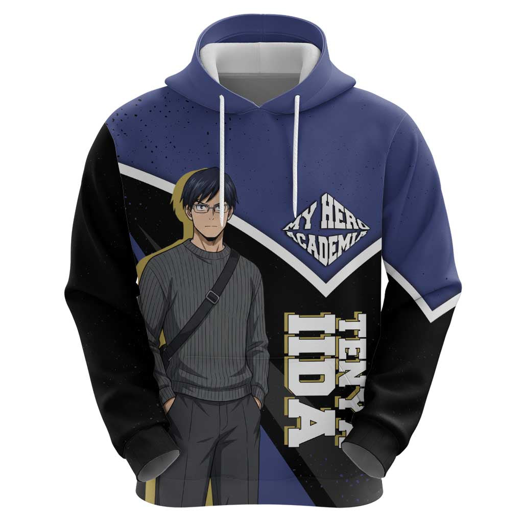 Tenya Iida My Hero Academia Hoodie Anime Grunge Splatter Graphic Style