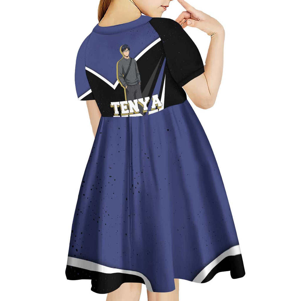 Tenya Iida My Hero Academia Kid Short Sleeve Dress Anime Grunge Splatter Graphic Style