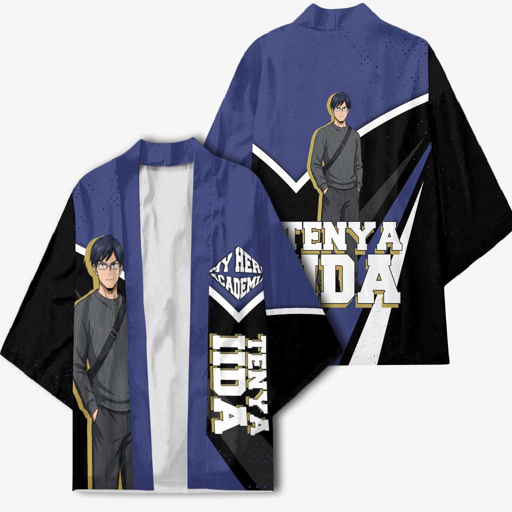 Tenya Iida My Hero Academia Kimono Anime Grunge Splatter Graphic Style