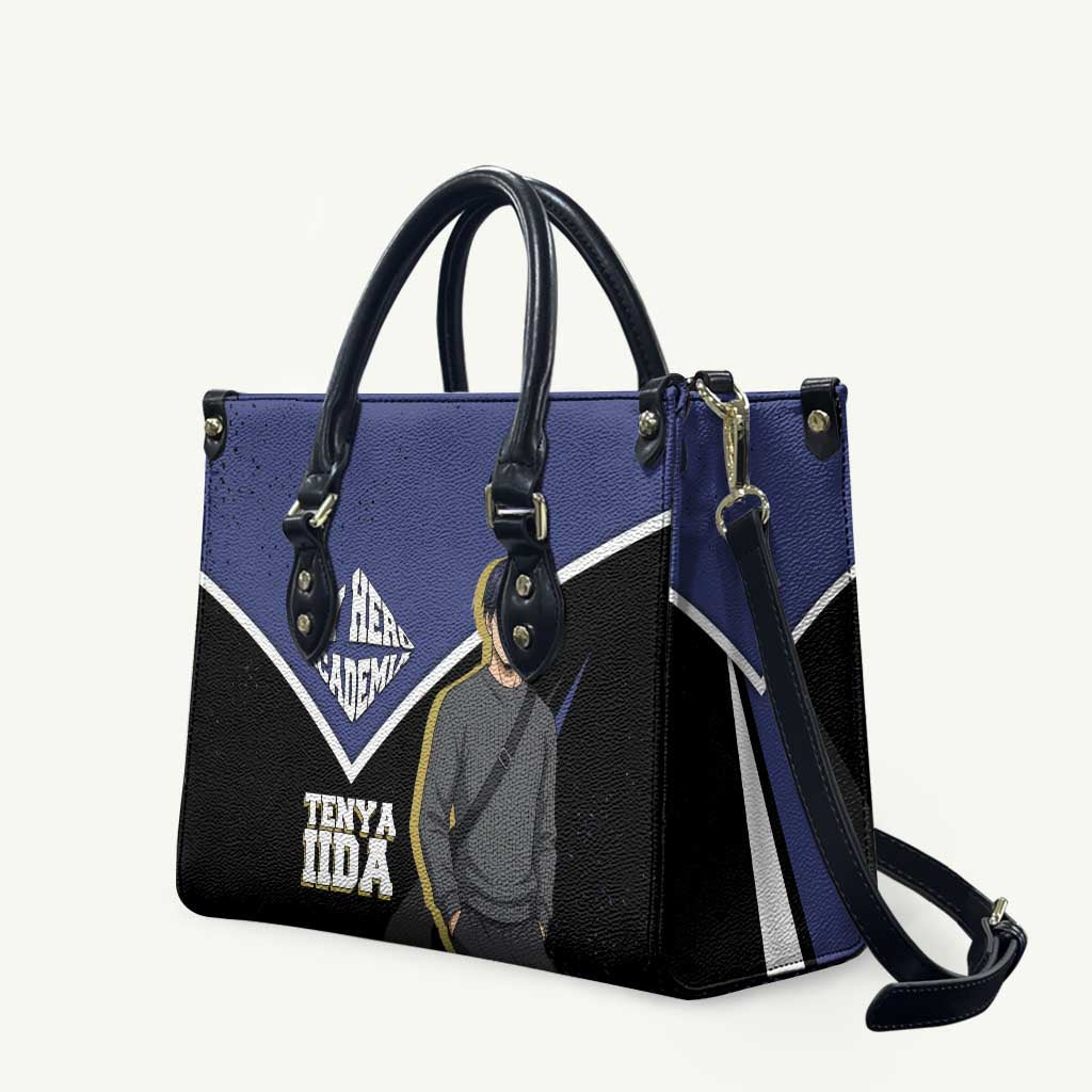 Tenya Iida My Hero Academia Leather Bag Anime Grunge Splatter Graphic Style