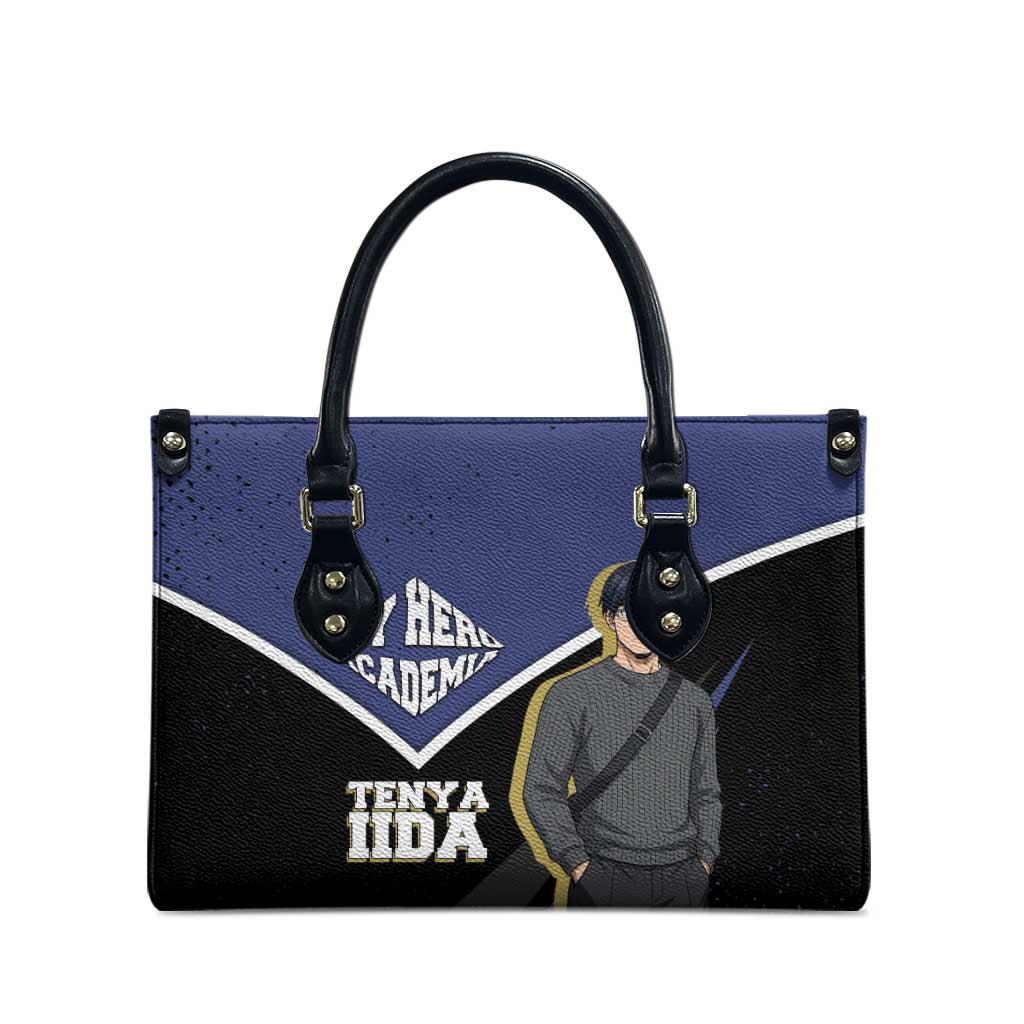 Tenya Iida My Hero Academia Leather Bag Anime Grunge Splatter Graphic Style