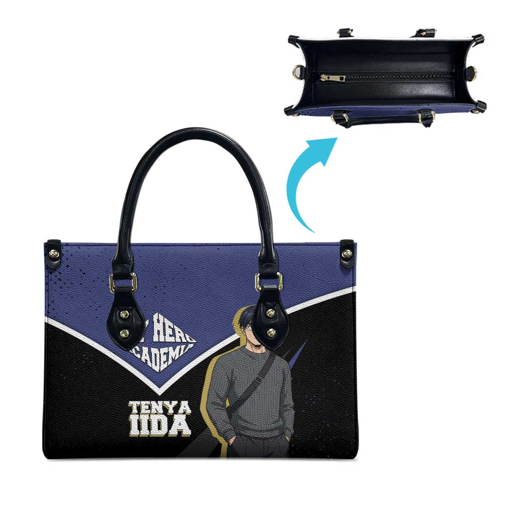 Tenya Iida My Hero Academia Leather Bag Anime Grunge Splatter Graphic Style