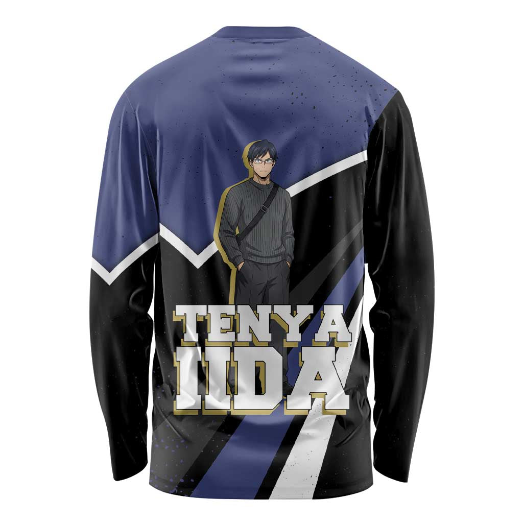 Tenya Iida My Hero Academia Long Sleeve Shirt Anime Grunge Splatter Graphic Style
