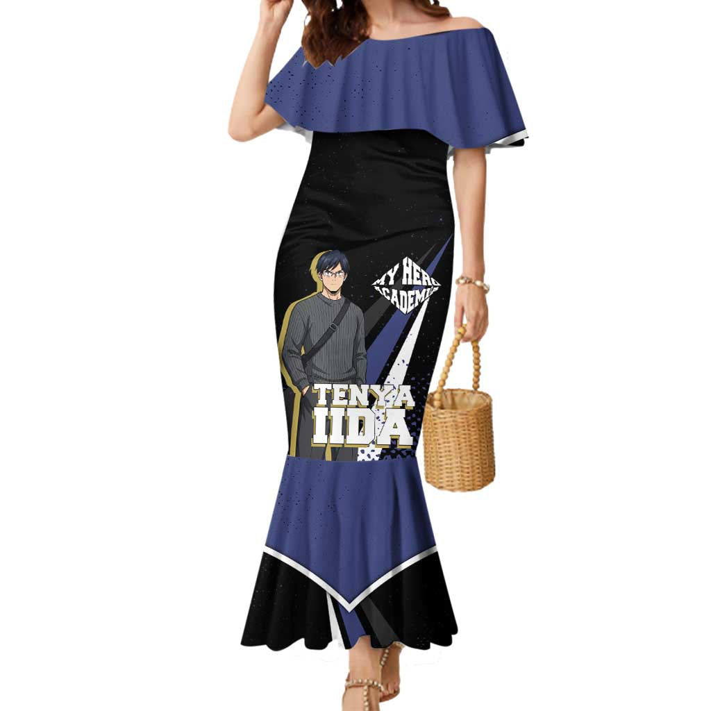Tenya Iida My Hero Academia Mermaid Dress Anime Grunge Splatter Graphic Style
