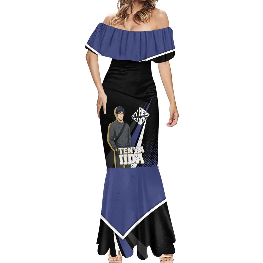 Tenya Iida My Hero Academia Mermaid Dress Anime Grunge Splatter Graphic Style