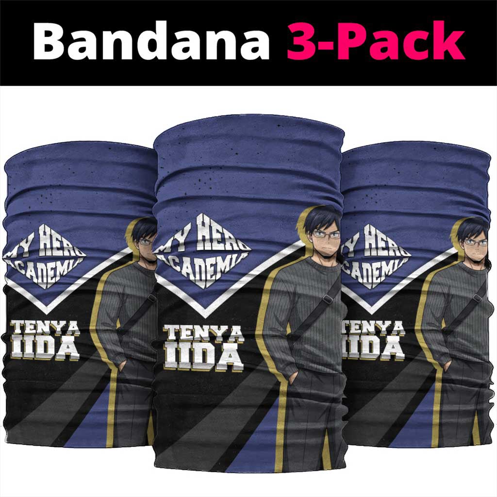 Tenya Iida My Hero Academia Neck Gaiter Anime Grunge Splatter Graphic Style