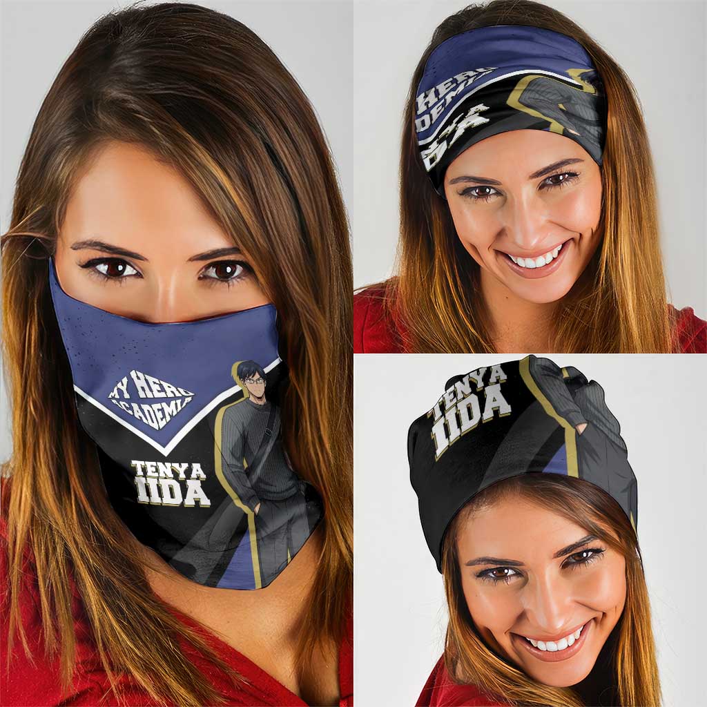 Tenya Iida My Hero Academia Neck Gaiter Anime Grunge Splatter Graphic Style
