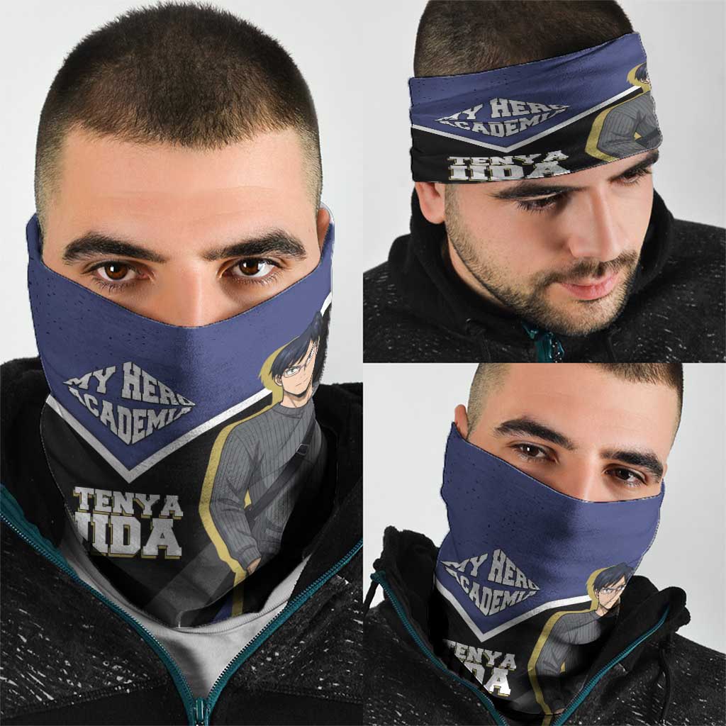 Tenya Iida My Hero Academia Neck Gaiter Anime Grunge Splatter Graphic Style