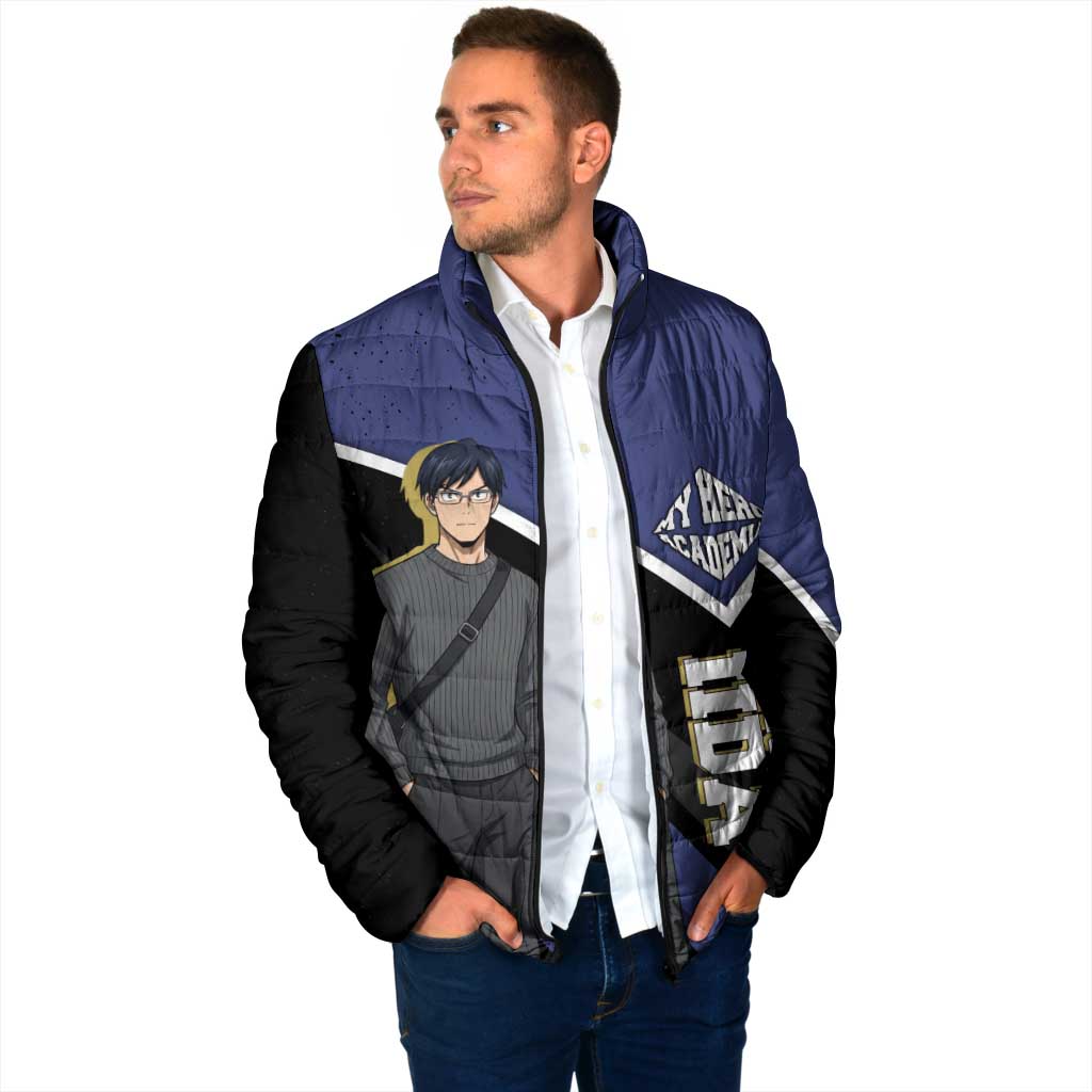 Tenya Iida My Hero Academia Padded Jacket Anime Grunge Splatter Graphic Style