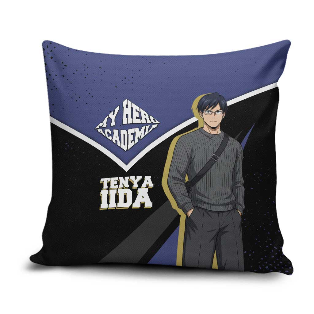 Tenya Iida My Hero Academia Pillow Cover Anime Grunge Splatter Graphic Style
