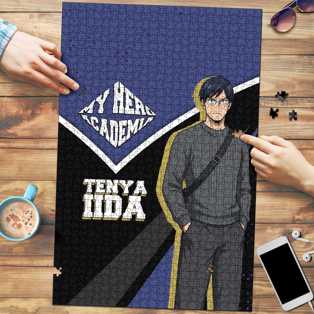 Tenya Iida My Hero Academia Puzzle Anime Grunge Splatter Graphic Style
