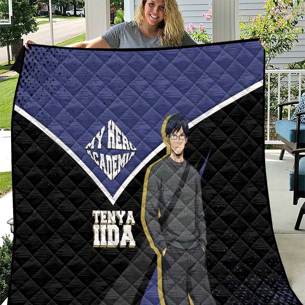 Tenya Iida My Hero Academia Quilt Anime Grunge Splatter Graphic Style