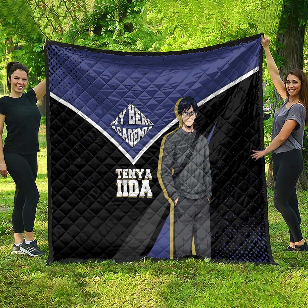 Tenya Iida My Hero Academia Quilt Anime Grunge Splatter Graphic Style
