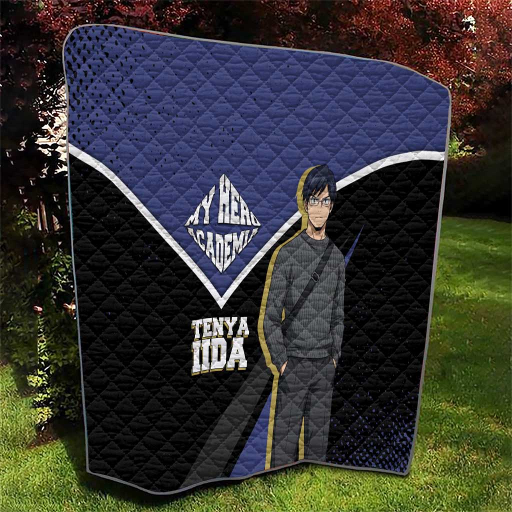Tenya Iida My Hero Academia Quilt Anime Grunge Splatter Graphic Style