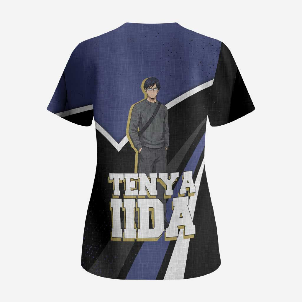 Tenya Iida My Hero Academia Scrub Top Anime Grunge Splatter Graphic Style