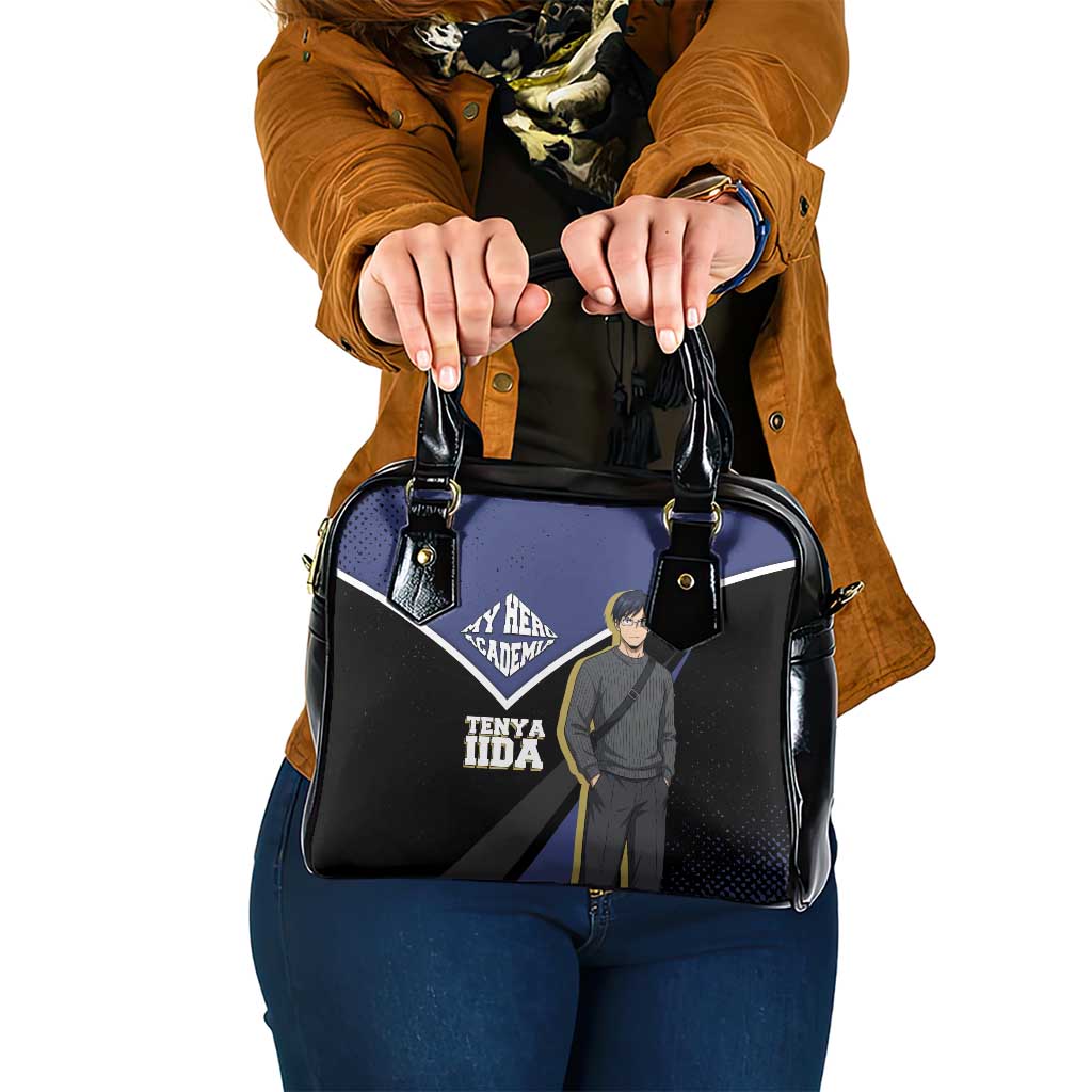 Tenya Iida My Hero Academia Shoulder Handbag Anime Grunge Splatter Graphic Style