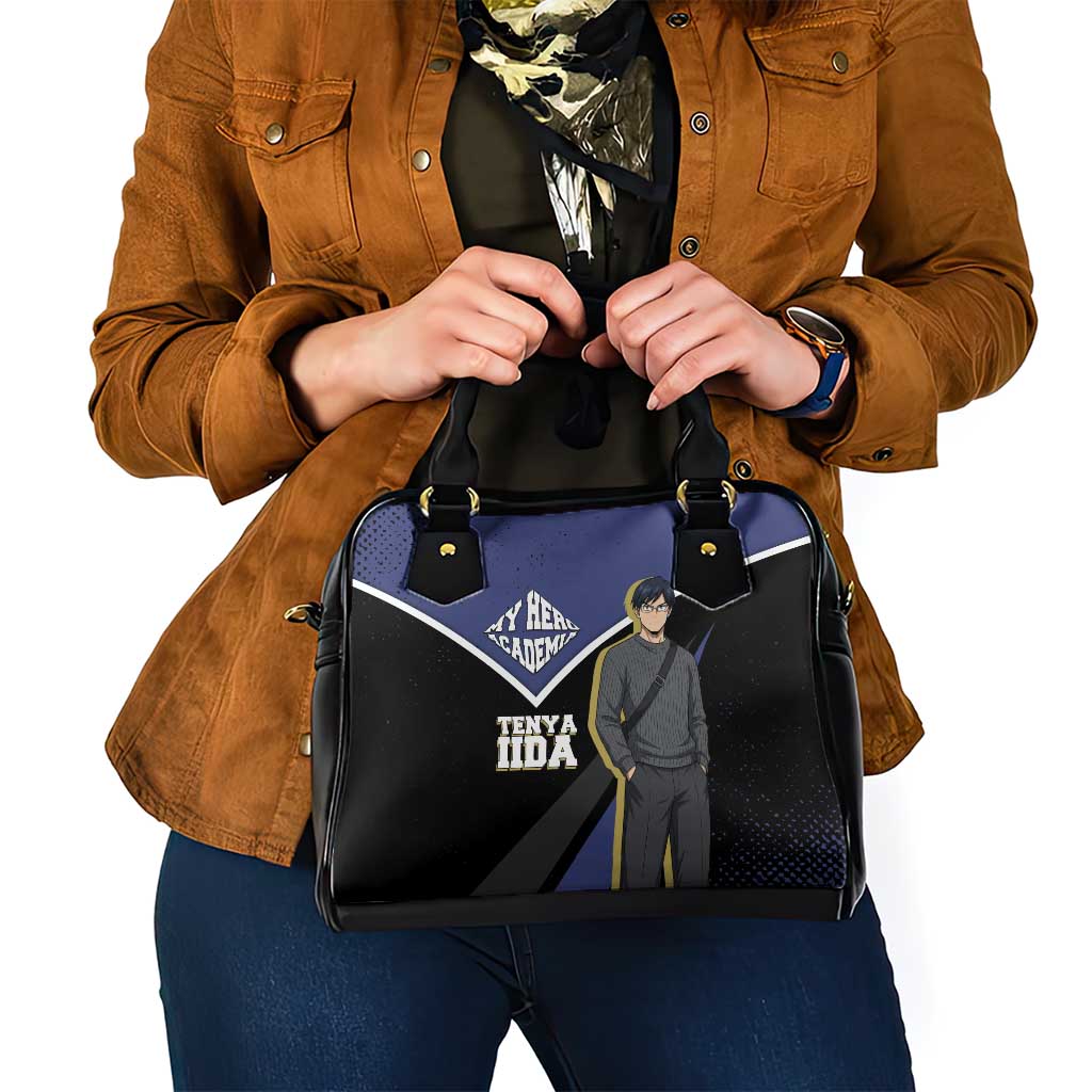 Tenya Iida My Hero Academia Shoulder Handbag Anime Grunge Splatter Graphic Style