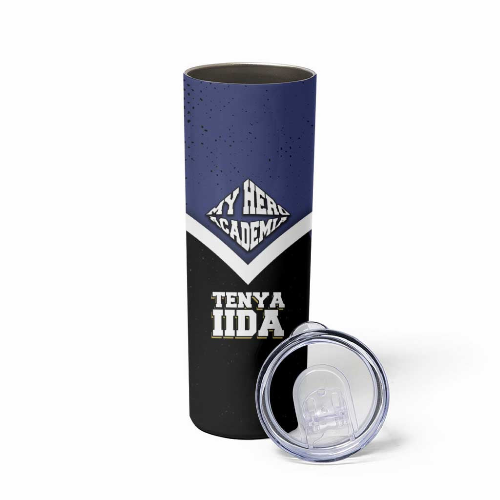 Tenya Iida My Hero Academia Skinny Tumbler Anime Grunge Splatter Graphic Style