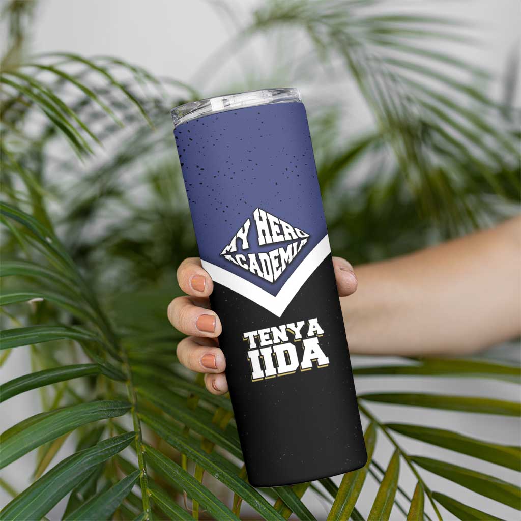 Tenya Iida My Hero Academia Skinny Tumbler Anime Grunge Splatter Graphic Style