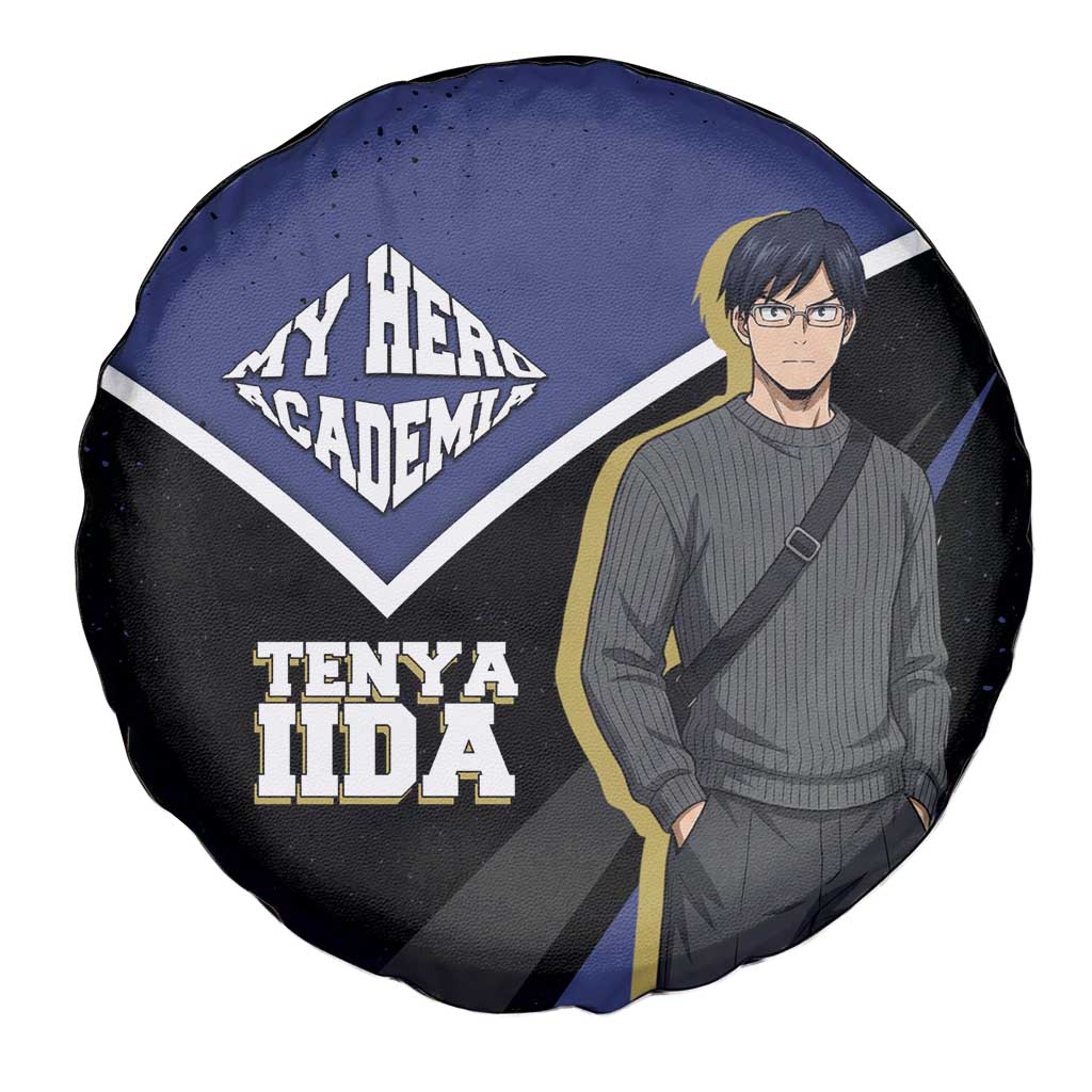 Tenya Iida My Hero Academia Spare Tire Cover Anime Grunge Splatter Graphic Style