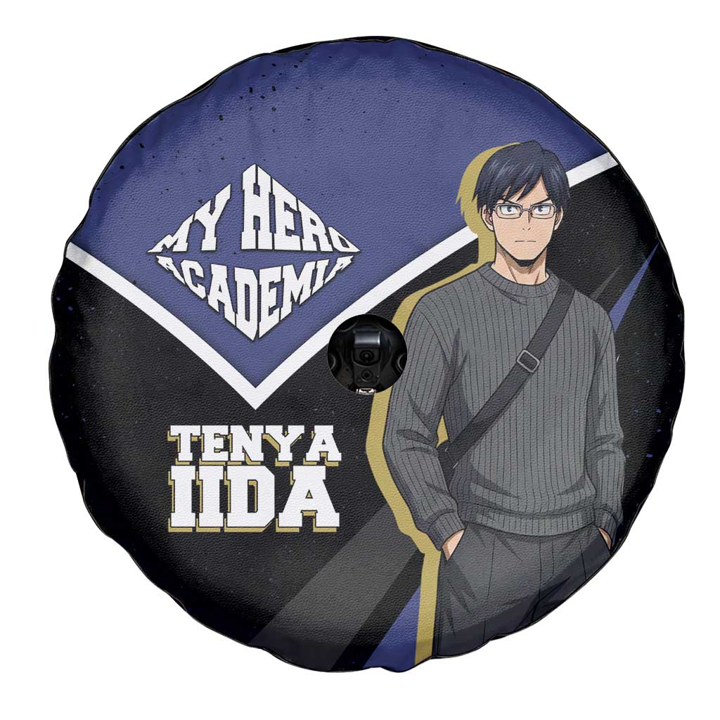 Tenya Iida My Hero Academia Spare Tire Cover Anime Grunge Splatter Graphic Style