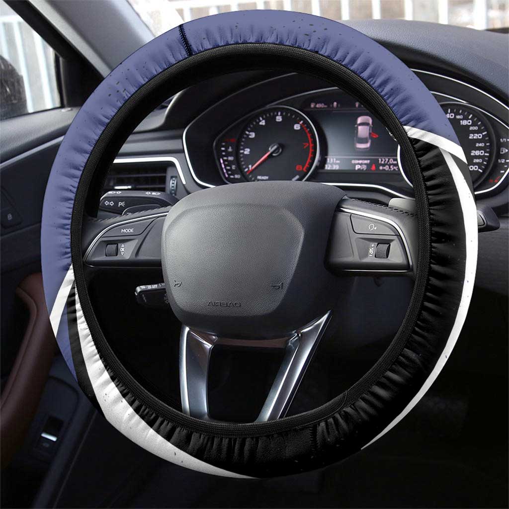 Tenya Iida My Hero Academia Steering Wheel Cover Anime Grunge Splatter Graphic Style
