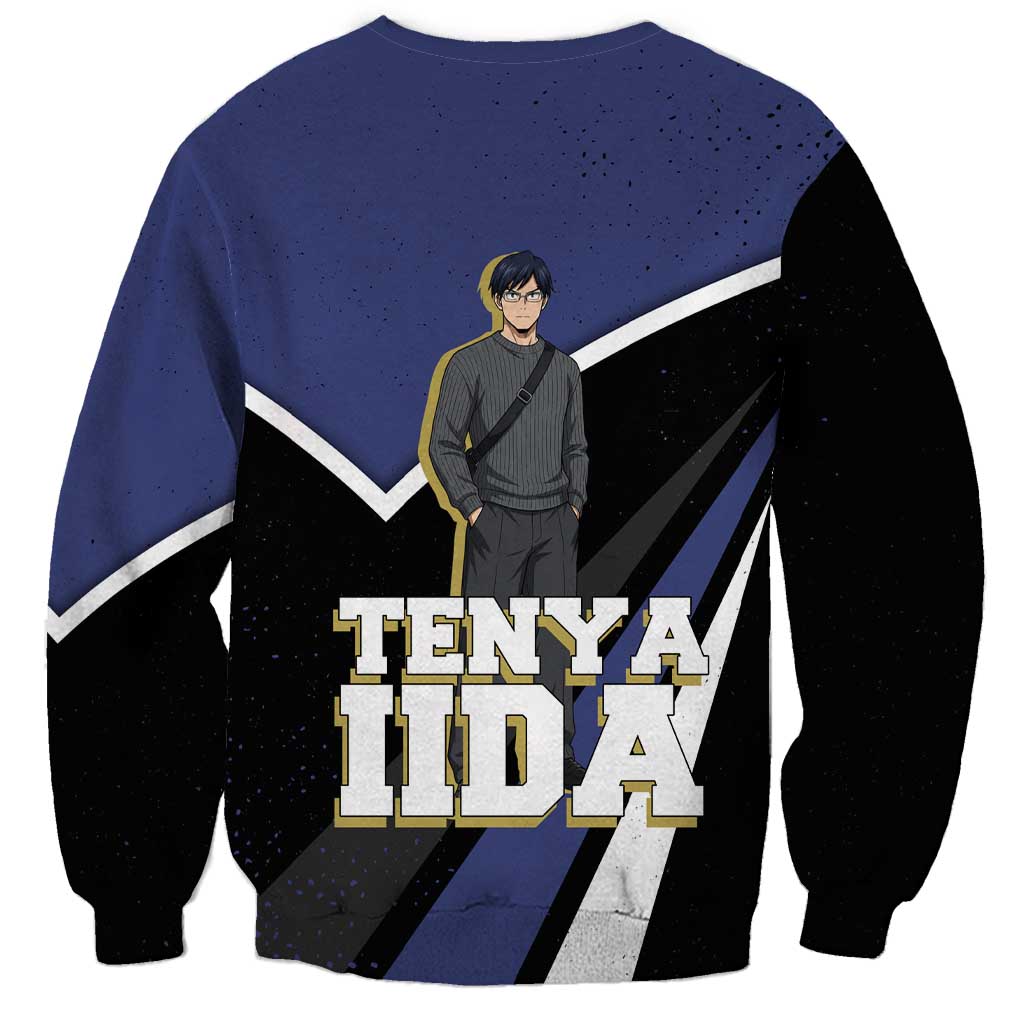 Tenya Iida My Hero Academia Sweatshirt Anime Grunge Splatter Graphic Style