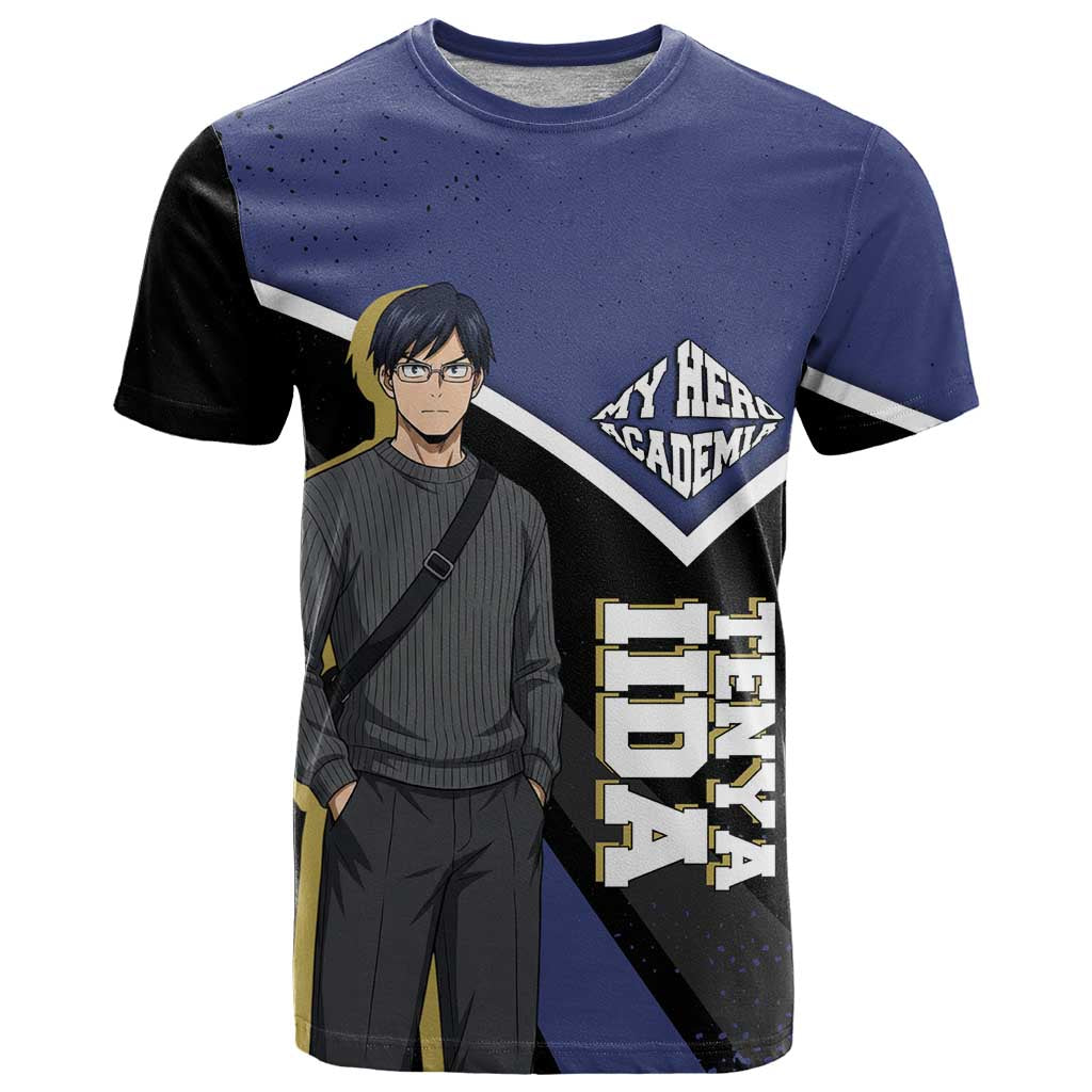 Tenya Iida My Hero Academia T Shirt Anime Grunge Splatter Graphic Style