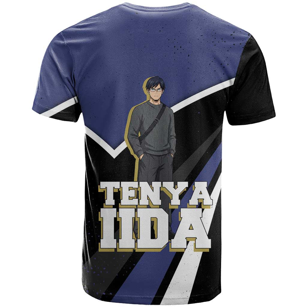 Tenya Iida My Hero Academia T Shirt Anime Grunge Splatter Graphic Style
