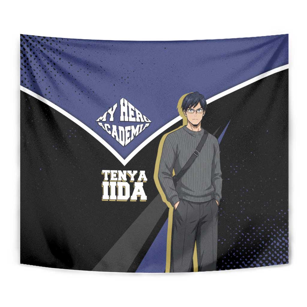 Tenya Iida My Hero Academia Tapestry Anime Grunge Splatter Graphic Style