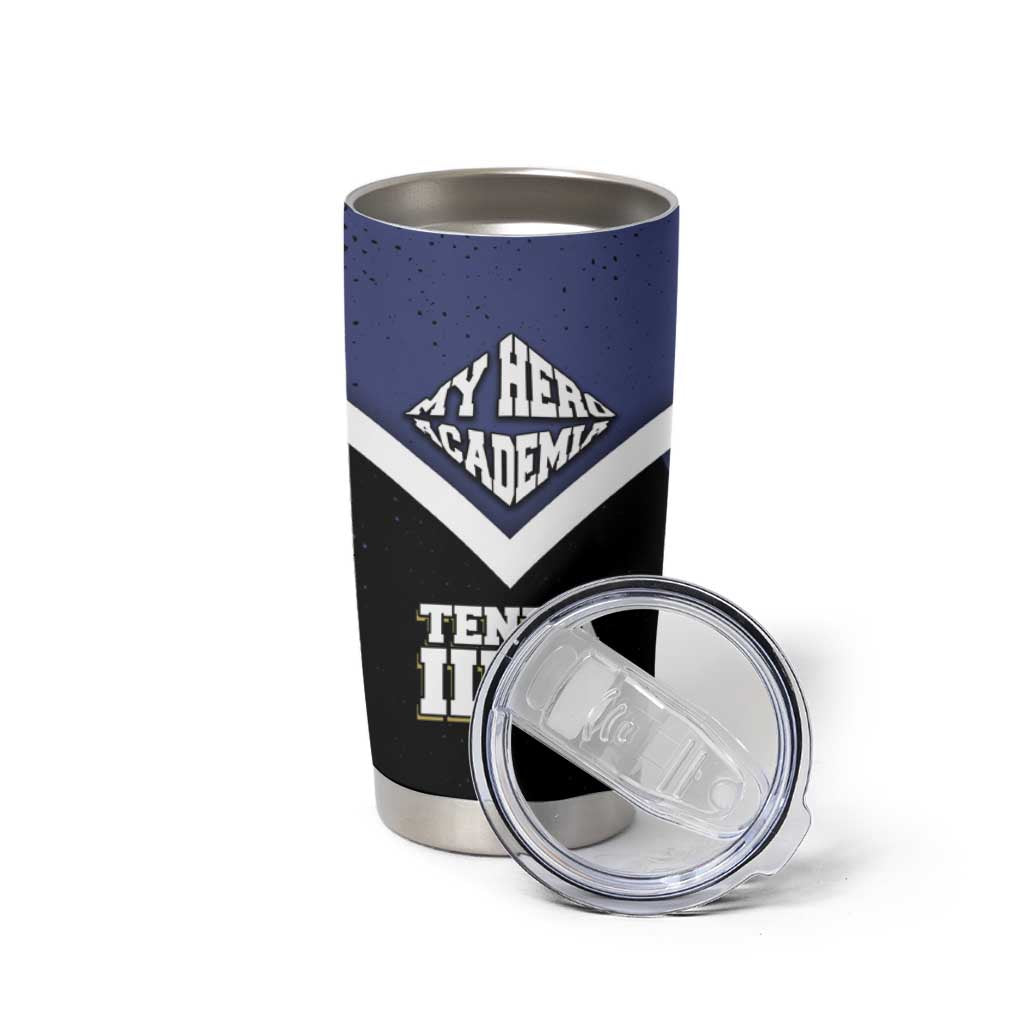 Tenya Iida My Hero Academia Tumbler Cup Anime Grunge Splatter Graphic Style