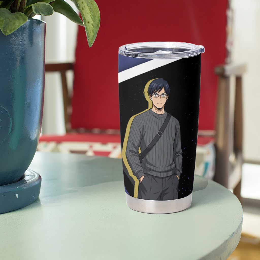 Tenya Iida My Hero Academia Tumbler Cup Anime Grunge Splatter Graphic Style