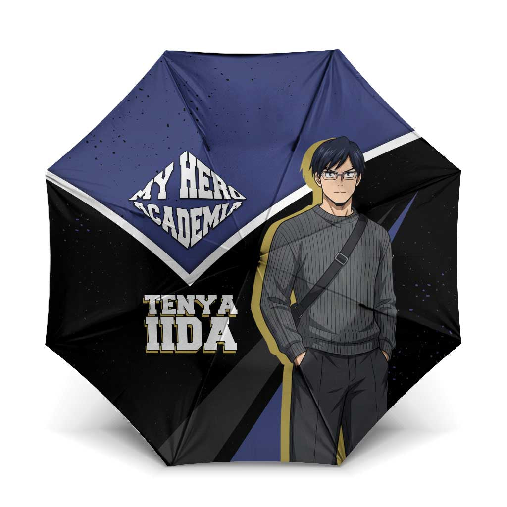 Tenya Iida My Hero Academia Umbrella Anime Grunge Splatter Graphic Style