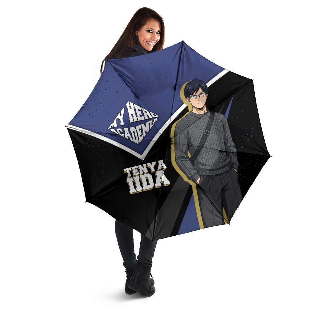 Tenya Iida My Hero Academia Umbrella Anime Grunge Splatter Graphic Style