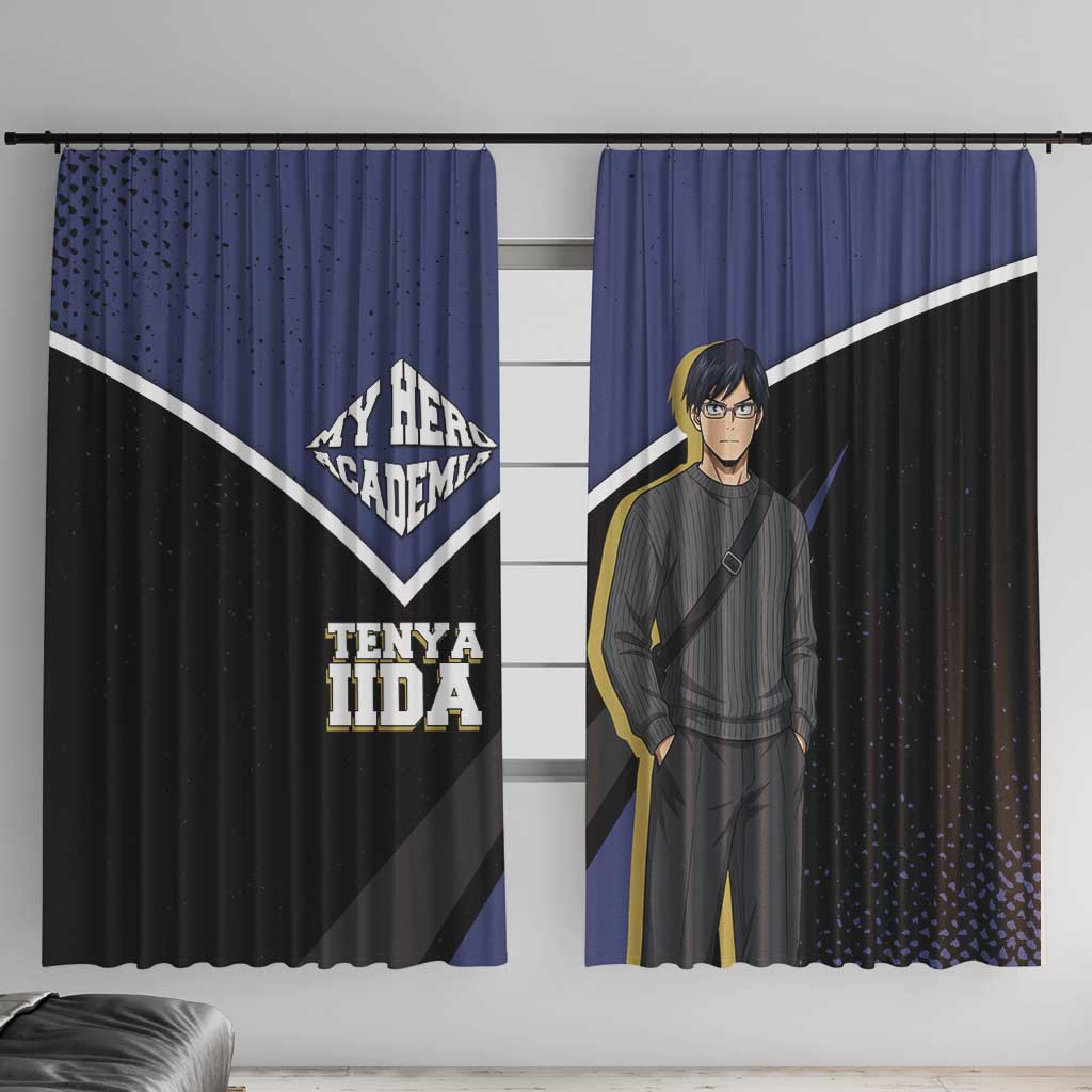 Tenya Iida My Hero Academia Window Curtain Anime Grunge Splatter Graphic Style