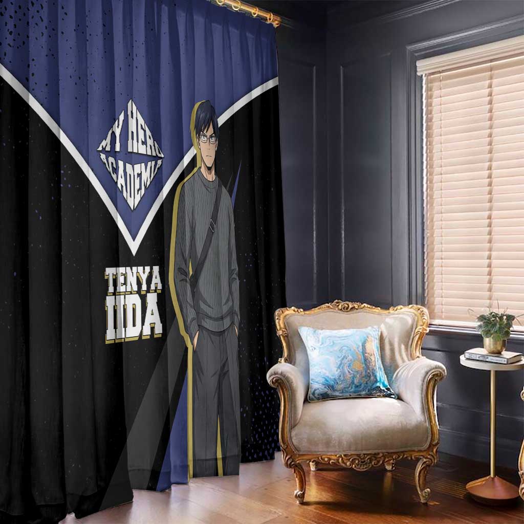 Tenya Iida My Hero Academia Window Curtain Anime Grunge Splatter Graphic Style